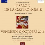 Affiche 4ème Salon de la Gastronomie