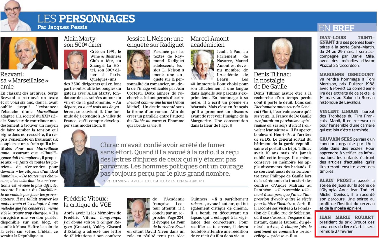 Article Figaro 8-9 février 2020 Prix Drouot