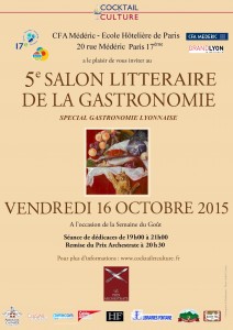 Affiche 5ème Salon Littéraire de la Gastronomie