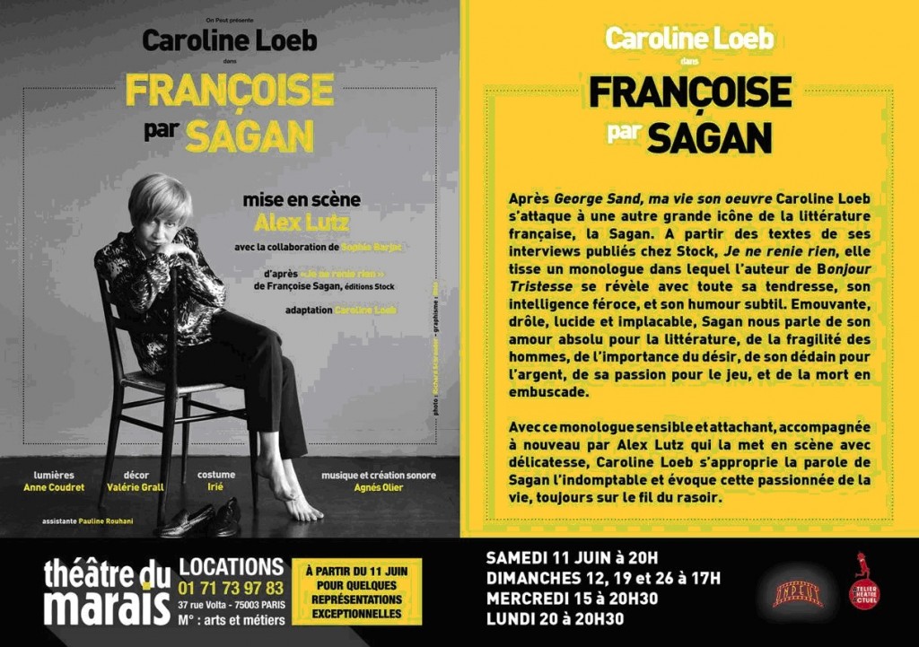 Caroline Loeb Françoise par Sagan