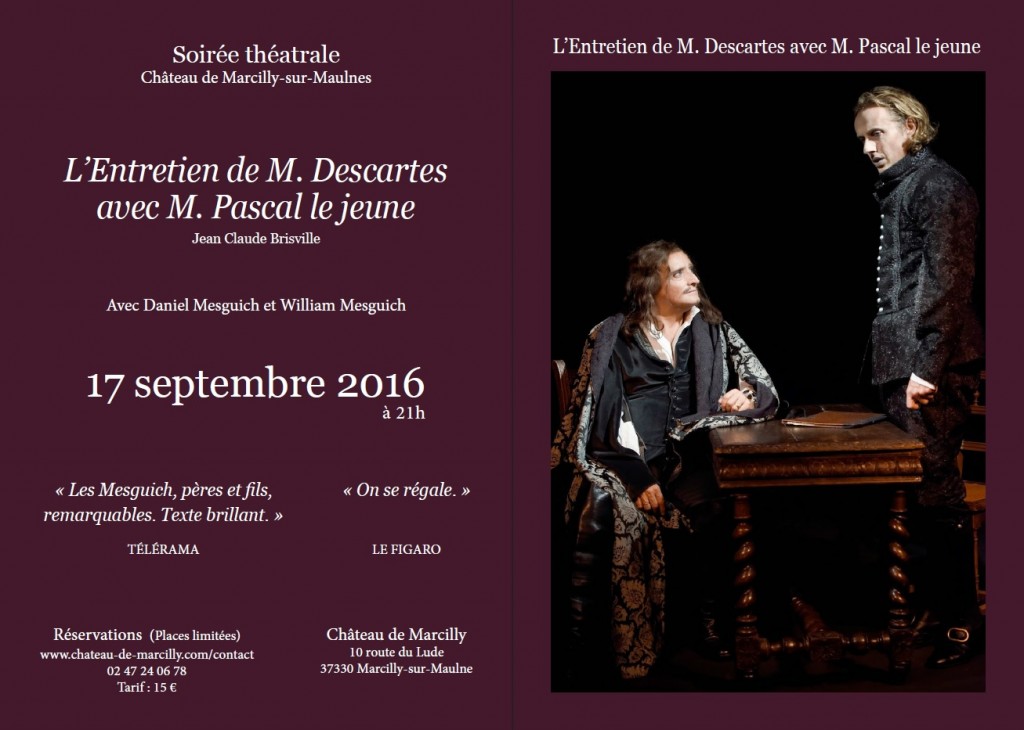 Invitation Theatre chateau de marcilly