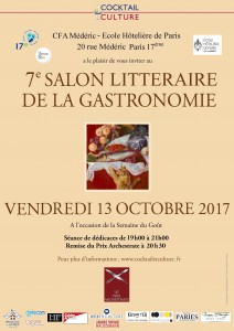 Affiche 7ème Salon Littéraire de la Gastronomie