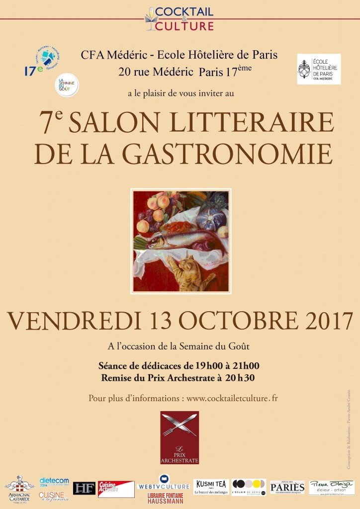Affiche 7ème Salon Littéraire de la Gastronomie