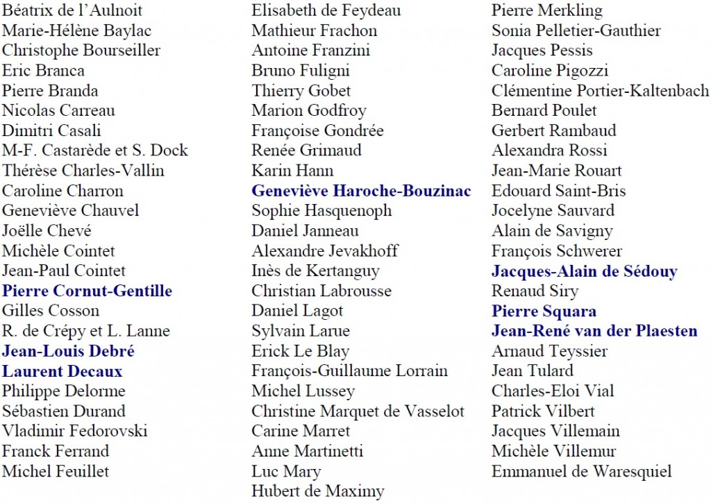 Liste auteurs 8ème Salon de l'Histoire