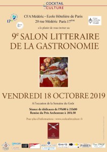Affiche 9ème Salon Littéraire de la Gastronomie