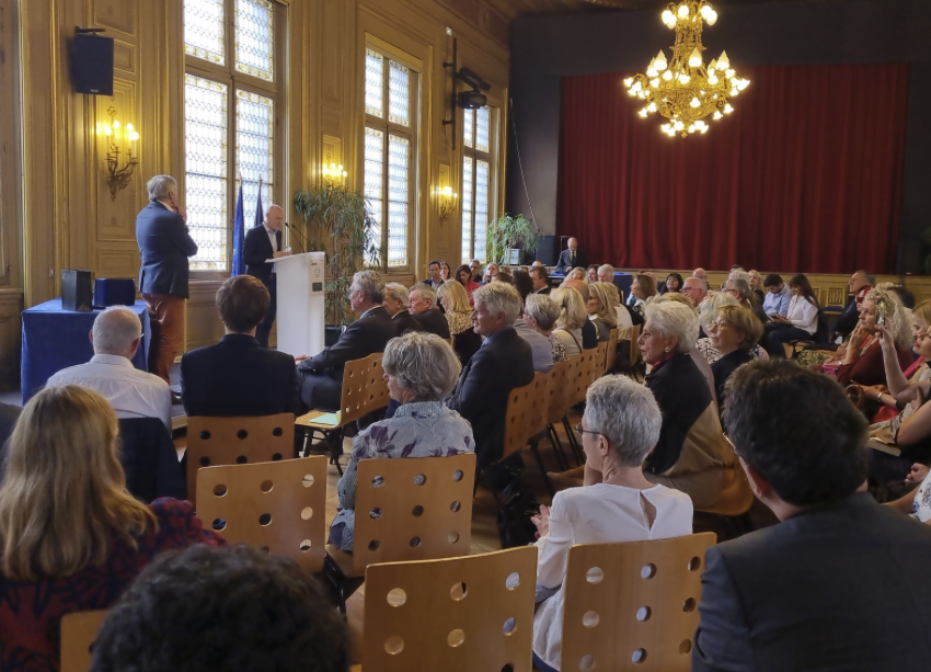 Lauréats du 1er Prix Maurice Druon du roman historique remis le 18 juin 2024 à la Mairie du 6e