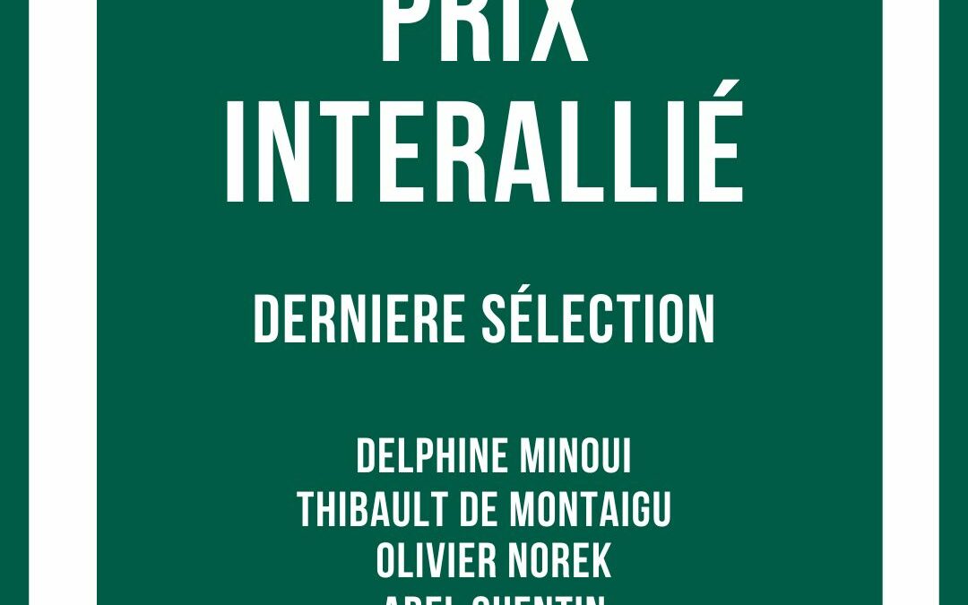 Finalistes Prix Interallié 2024