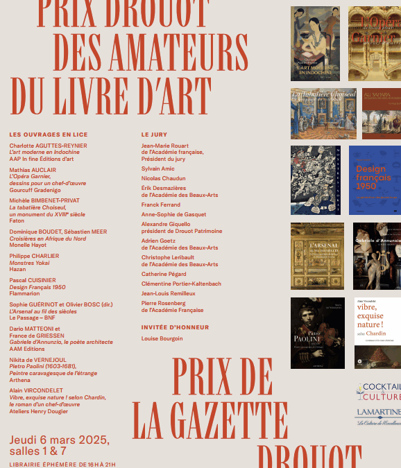 Finalistes Prix Drouot et des Amateurs du Livre d'Art et Prix Gazette Drouot 2025