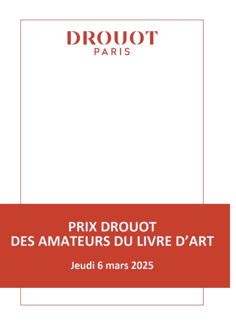 9e Prix Drouot des Amateurs du Livre d’Art et Librairie Ephémère jeudi 6 mars 2025 de 18h à 21h à l’Hôtel Drouot