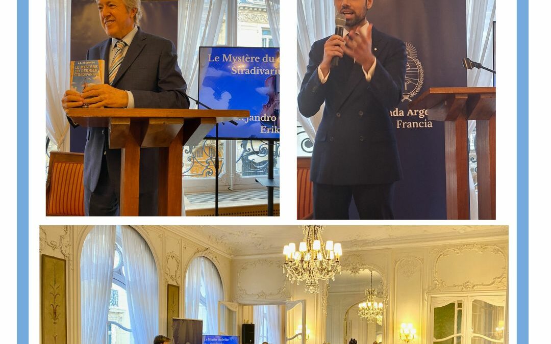 Soirée à l&rsquo;Ambassade d&rsquo;Argentine le 13 mai 2026 autour du livre « Le Dernier Stradivarius » d&rsquo;Alejandro G. Roemmers